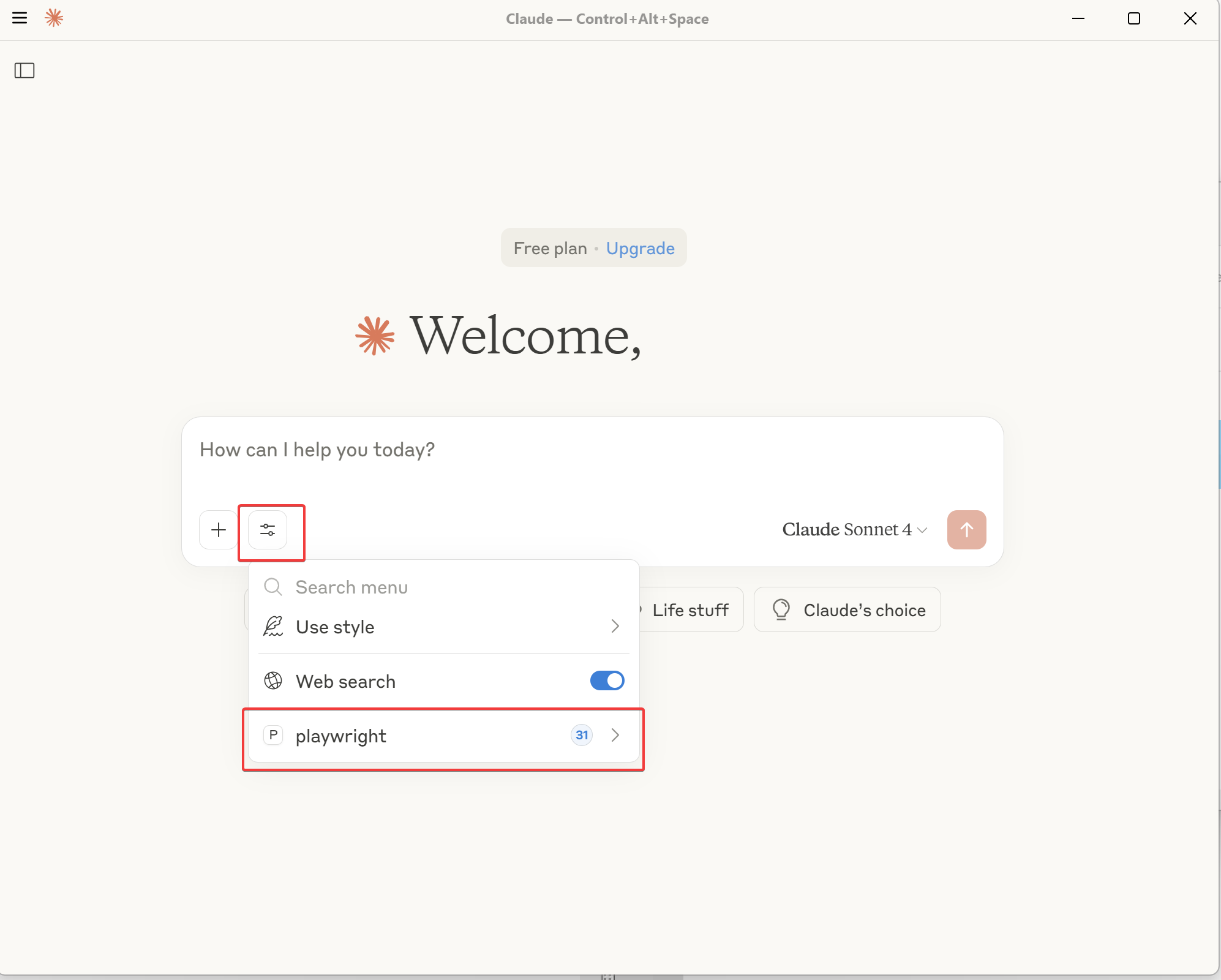 Playwright MCP Server running